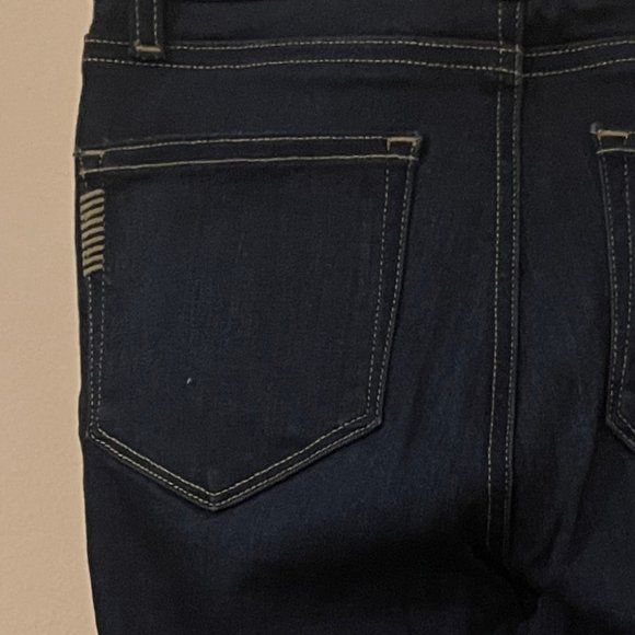 EUC Paige Denim Odie Dark Wash Baby Bootcut  Jeans size 25 - Picture 2 of 6